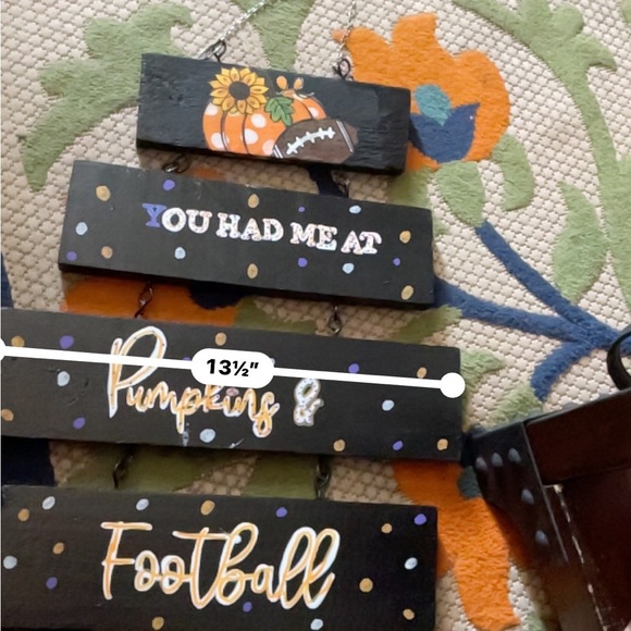 Autumn Football Wall Decor Sign - Picture 3 of 4